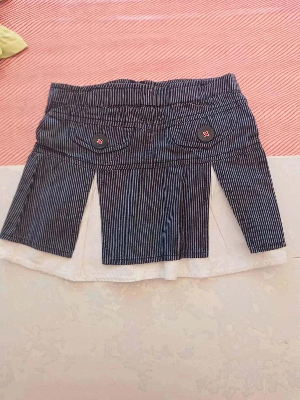 3-year-old navy checkered skirt – photo 4